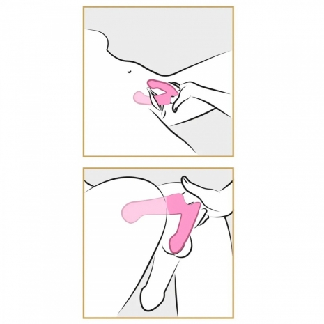 Вибронасадка на палец Vibrating Finger Extension с двойной стимуляцией (7 режимов)