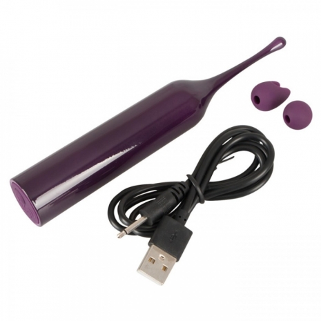 Точечный вибростимулятор со сменными насадками Spot Vibrator (10 режимов)