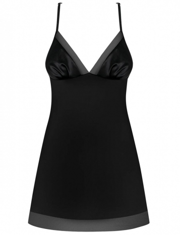 Сексуальная сорочка с оригинальной спинкой Obsessive ALIFINI CHEMISE SM