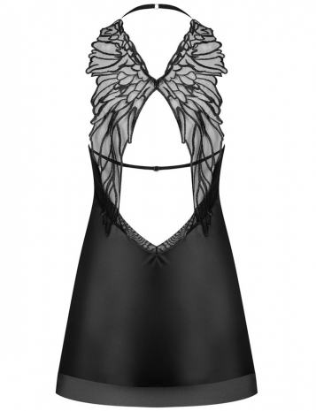 Сексуальная сорочка с оригинальной спинкой Obsessive ALIFINI CHEMISE LXL