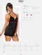 Сексуальная сорочка с оригинальной спинкой Obsessive ALIFINI CHEMISE SM4