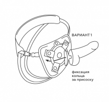 Страпон-трусики с двумя сменными насадками BEST Uni Strap 6''
