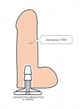 Страпон-трусики с двумя сменными насадками BEST Uni Strap 6''