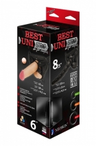 Страпон-трусики с двумя сменными насадками BEST Uni Strap 6''