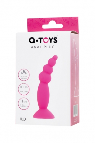 Небольшая силиконовая анальая втулка на присоске A-Toys Hild
