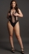 Бесшовное боди с узором Contrast Fence Net Teddy XL1