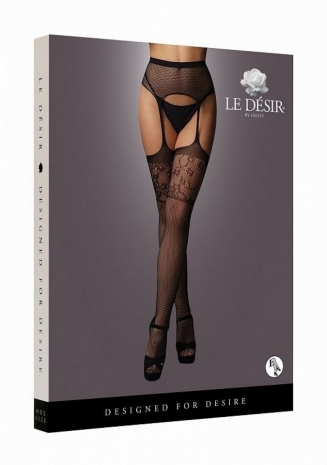 Колготки с имитацией чулок и пояса Garterbelt Stockings With Lace Top SL