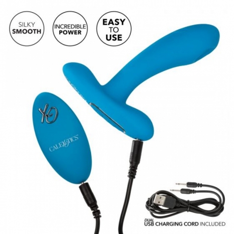 Массажер простаты с пульсирующей головкой на ДУ Silicone Remote Pulsing Pleaser (12 режимов)