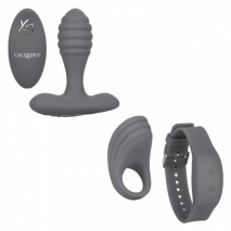 Универсальный набор для пар на ДУ SILICONE REMOTE ADVENTURE SET (12 режимов)
