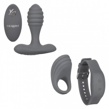Универсальный набор для пар на ДУ SILICONE REMOTE ADVENTURE SET (12 режимов)
