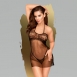 Черный пеньюар со стрингами Penthouse All yours ML0