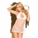 Белый пеньюар с трусиками Penthouse Libido boost LXL0