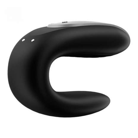 Парный вибратор на ДУ Satisfyer Double Fun (синхронизируется со смартфоном)