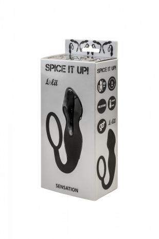 Анальный стимулятор с эрекционным кольцом Spice it up Sensation