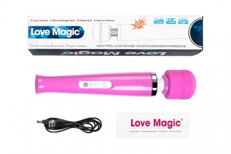 Перезаряжаемый супер мощный вибромассажёр Love Magic (10 режимов, 10 скоростей)