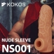 Стимулирующая насадка на пенис с открытой головкой и рельефом KOKOS (размер L)1