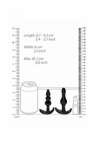 Набор гибких анальных пробок для ношения № 80 4-Piece Butt Plug Set