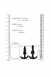Набор гибких анальных пробок для ношения № 80 4-Piece Butt Plug Set3