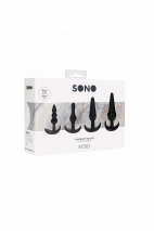 Набор гибких анальных пробок для ношения № 80 4-Piece Butt Plug Set