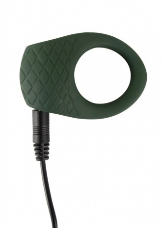 Перезаряжаемое эрекционное вибро-кольцо Emerald Love Luxurious Vibro Cock Ring (10 режимов)