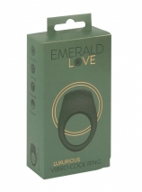 Перезаряжаемое эрекционное вибро-кольцо Emerald Love Luxurious Vibro Cock Ring (10 режимов)