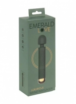 Универсальный перезаряжаемый вибромассажер Emerald Love Luxurious Wand Massager (10 режимов)