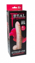 Гнущаяся насадка для страпон-трусиков FLEX&FIX REAL Standard 6.7''