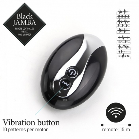 Универсальный стимулятор с подогревом Black Jamba Anal Vibrator (10 режимов)