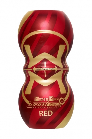 Двусторонний мастурбатор нереалистичный MensMax Smart Gear RED