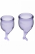 Набор менструальных чаш с хвостиком Satisfyer Feel secure Menstrual Cup Lila0