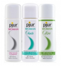 Набор из 3 лубрикантов для женщин WOMAN, WOMAN Nude, WOMAN Aloe (3*30 мл)
