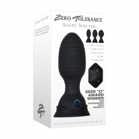 Саморасширяющаяся анальная пробка на ДУ Zero Tolerance SHAPE SHIFTER (7 режимов)