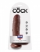 Фаллоимитатор на присоске коричневый King Cock 8 Cock with Balls4