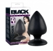 Большая анальная пробка BLACK VELVETS Butt Plug Large1
