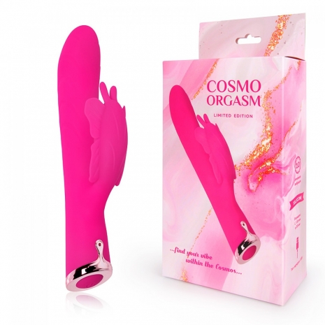 Перезаряжаемый вибратор для двойной стимуляции Cosmo Orgasm (10 режимов)