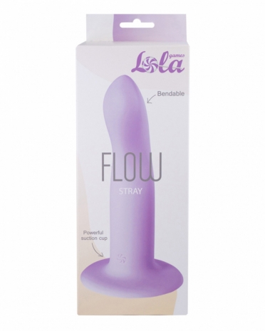 Нереалистичный изогнутый дилдо FLOW STRAY