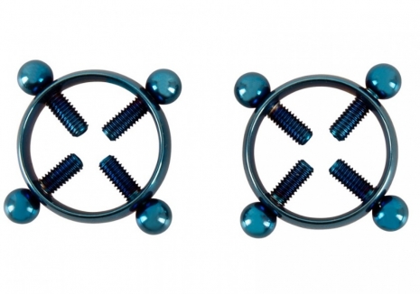 Винтовые зажимы для сосков Nipple Jewellery Blue Moon