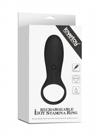 Эрекционное кольцо с вибрацией Rechargeable Joy Stamina Ring (10 режимов)