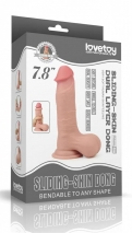 Супер реалистичный фаллос с подвижной кожей Sliding-Skin Dong