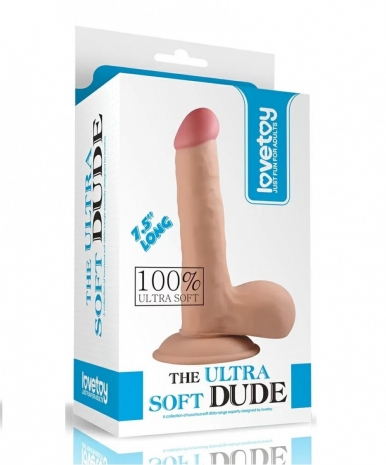 Реалистичный фалоимитатор The Ultra Soft Dude 7,5"