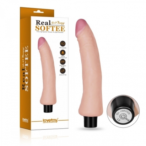 Реалистичный вибратор Real Softee 9'' (10 режимов)