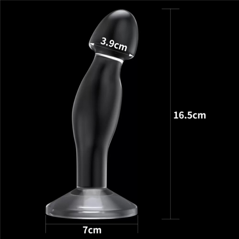 Прозрачный анальный стимулятор на присоске Flawless Clear 6,5"