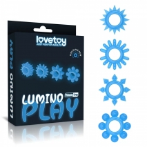 Светящиеся в темноте эрекционные кольца Lumino Play