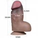 Крупный короткий фаллос Nature Cock 7''3