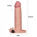 Удлиняющая насадка на пенис с вибрацией Vibrating Pleasure X-Tender +3"2