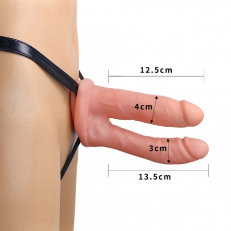 Фаллопротез для двойного проникновения Unisex Hollow 6"