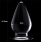 Объемная прозрачная анальная пробка Flawless Clear 4,5"