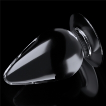 Объемная прозрачная анальная пробка Flawless Clear 4,5"