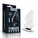 Объемная прозрачная анальная пробка Flawless Clear 4,5"2
