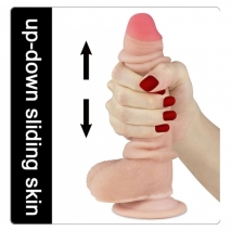 Супер реалистичный фаллос с подвижной кожей Sliding-Skin Dong 7''